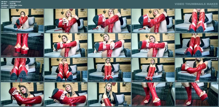 Open - Toe - Boots - LENA GLAMOUR / SEXY LENA - MP4