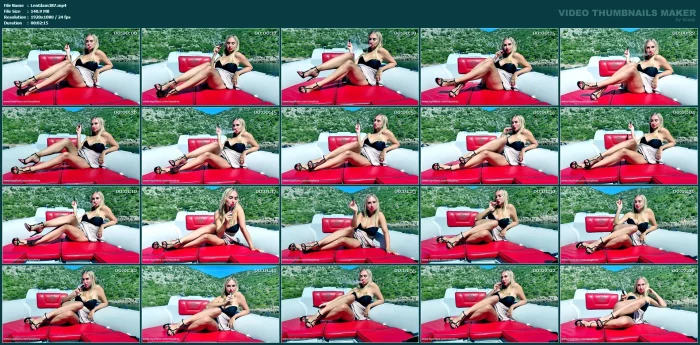 Sexy Vaping On The Boat - LENA GLAMOUR / SEXY LENA - MP4