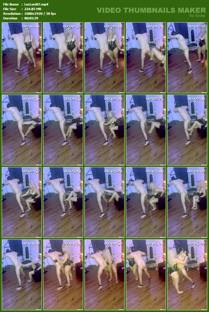 Extreme CBT Barefoot - LADY LUCIA LUCIFA - MP4