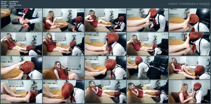 My Sissy Licks My Feet For Her Key - LYNA JADE - MP4