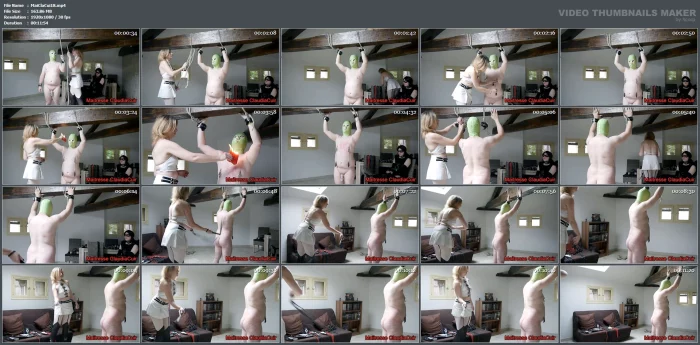 Bdsm Waxing And Flogging Session - MAITRESSE CLAUDIA CUIR - MP4