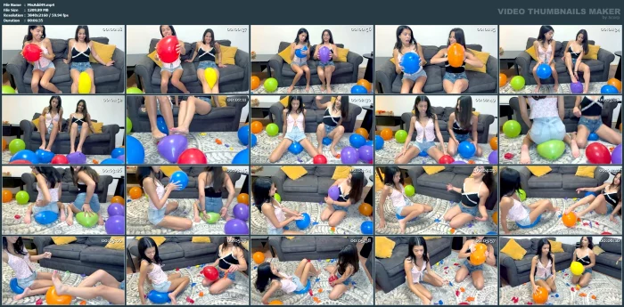 Popping Balloons With Aria Nicole - MISTY ADDAMS - MP4