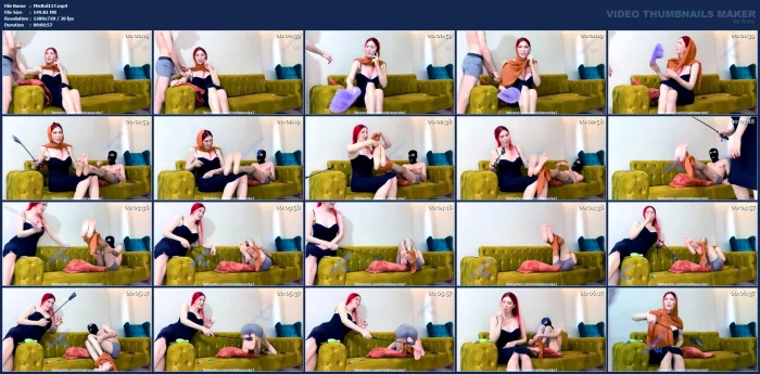 My Step Son Try With Me And I Punish Hi Foot Hit - MISTRESS ROLA - MP4