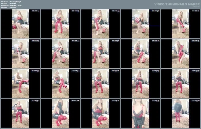 Leather Glove And Pvc Boot Try On Video - MISS EPIPHANY - MP4