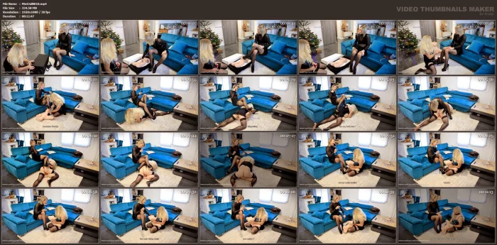 An Unexpected Christmas Gift: Sissys Penetration - MAITRESSE JULIA - MP4