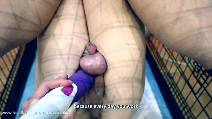 How To Ruin An Orgasm In A Chastity Cage - MAITRESSE JULIA - MP4