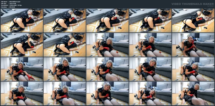Part 2 Sensual Latex, Handjob And Denial Orgasm Games - MAITRESSE JULIA - MP4