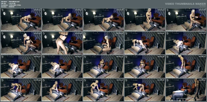 Part 2 Pantyhose Tease: I Forbid My Slave To Cum: Can He Endure Edging - MAITRESSE JULIA - MP4