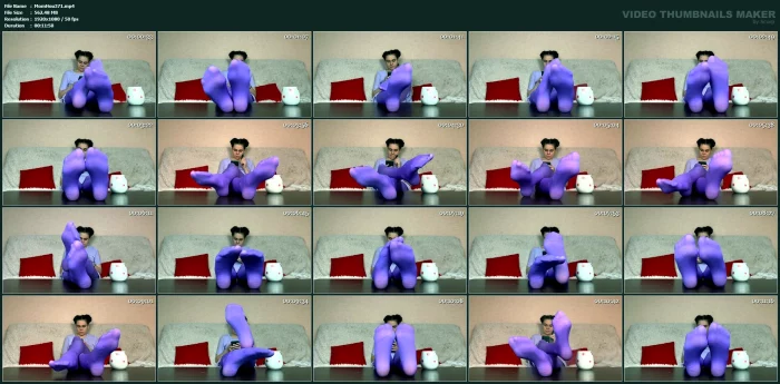 Small Soles Perfect Showing In Purple Tights - MOMMY HOUSE / DOMINA LEE / STEPMOMMY HOUSE - MP4