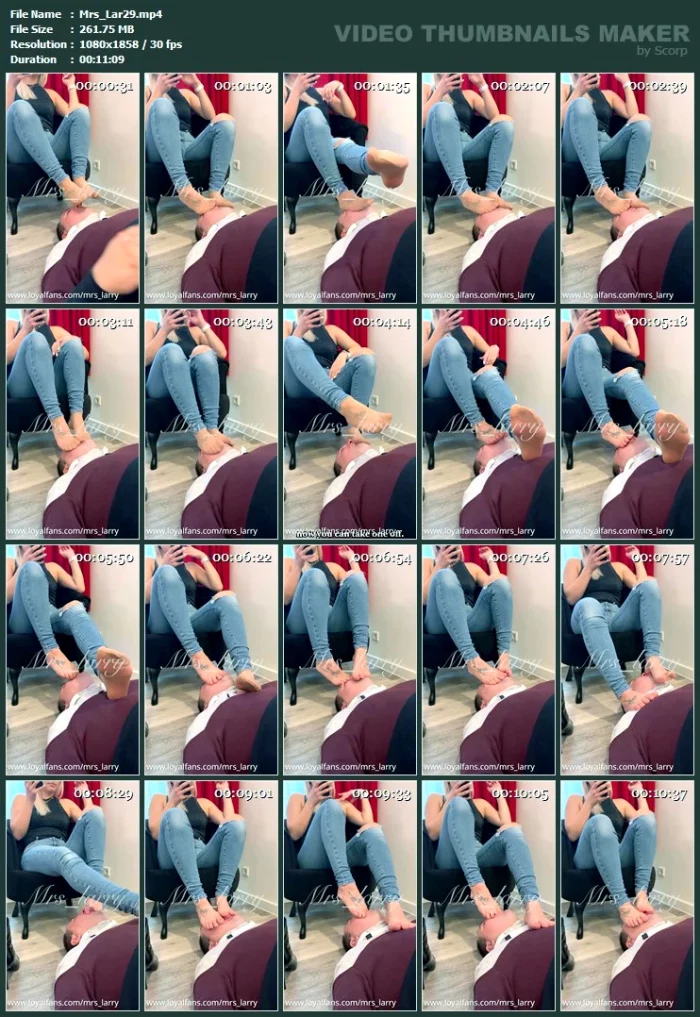 Ignorant Nylon, Soles, Sniffing And Licking Pleasure - MRSLARRY / MISTRESS LARRY - MP4