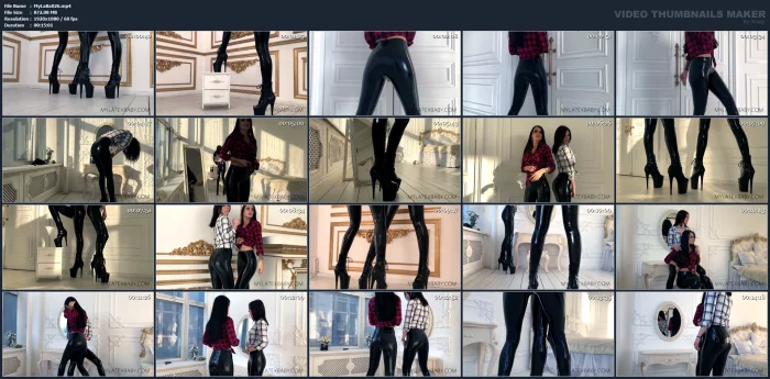 Diana, Julia - Latex Leggings - MY LATEX BABY - MP4