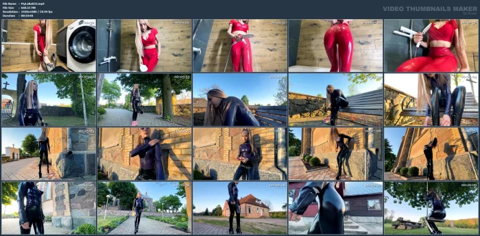 Ekaterina Ivanova - Katya In Latex & Slinkystylez Leggings - MY LATEX BABY - MP4