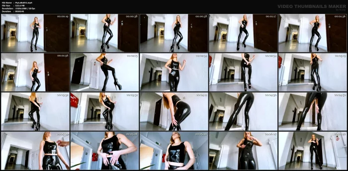 Inga Klykovskaya - Preparing For The First Shoot In Latex - MY LATEX BABY - MP4