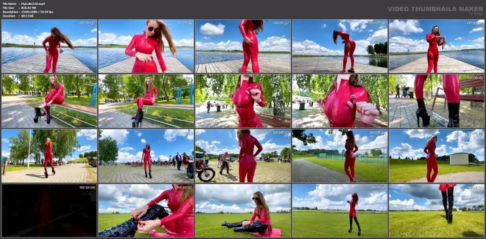 Olga Tarletskaya - Furor At The Motoshow In Latex - MY LATEX BABY - MP4