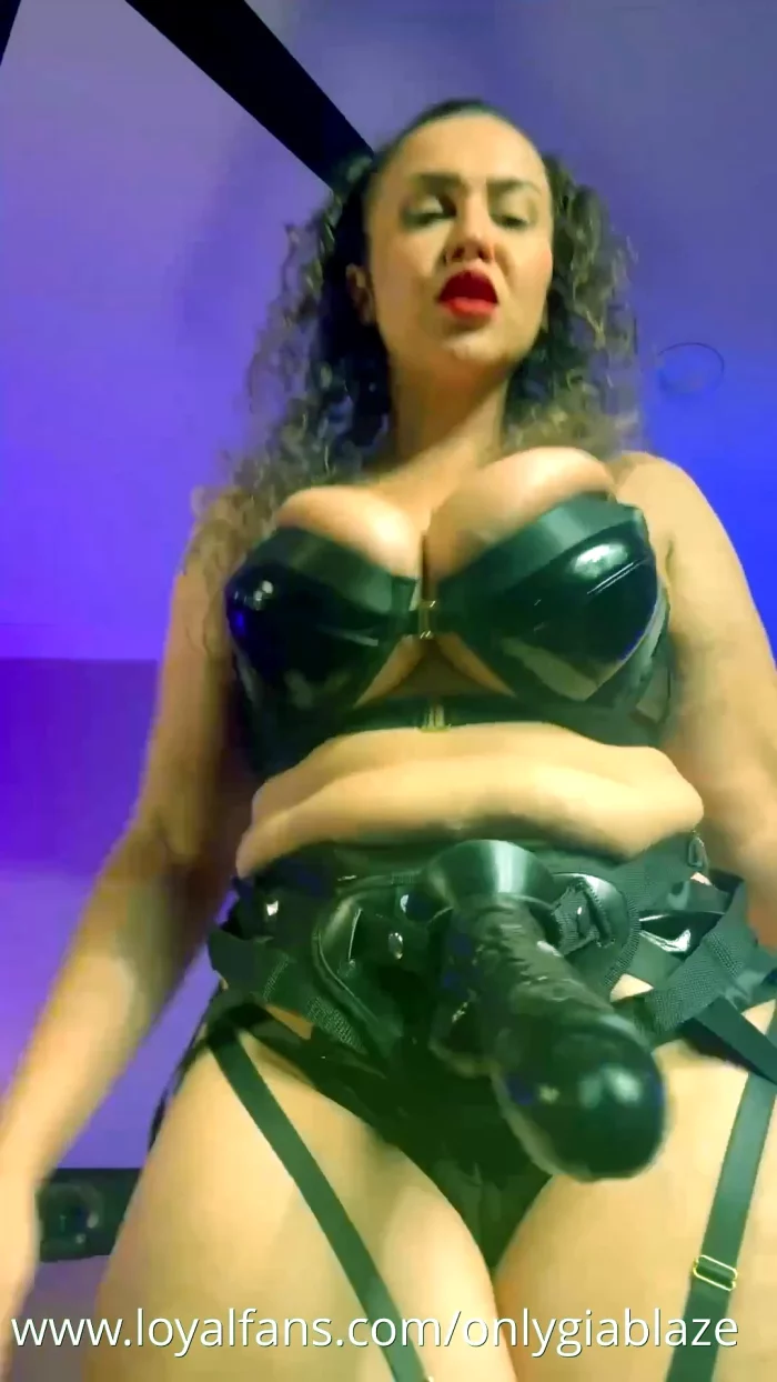 Strap - On POV Pegging You In Latex CEI - GIA BLAZE / ONLYGIABLAZE - MP4