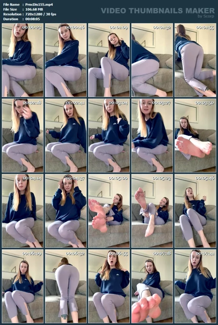 Gym Leggings Blackmail Fantasy - PRINCESS DISS - MP4