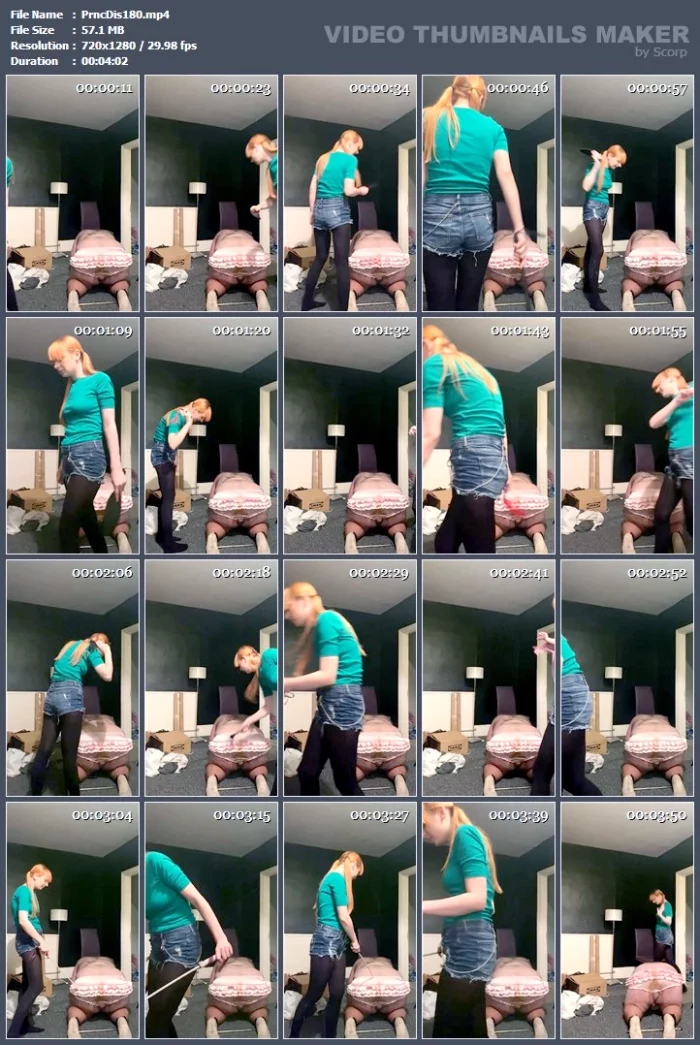 Impact Play On A Sissy Slave - Findom Femdom Paypig - PRINCESS DISS - MP4