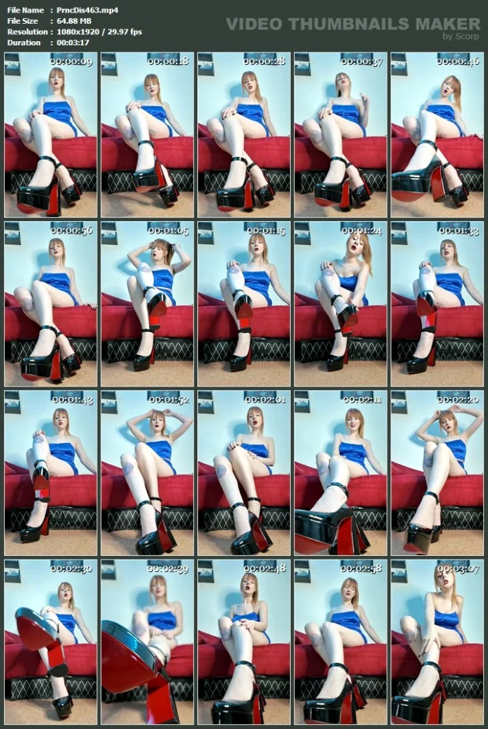 You Are A Red Bottom Heel Slut For Princess Diss Teasing You - PRINCESS DISS - MP4