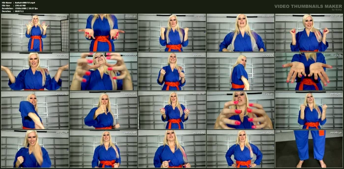 Janine's Strong Hands & Karate Chops - ROXIE RAE FETISH / THE FOOT FANTASY - MP4