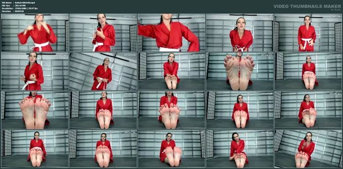 Slyyy Earns Her Yellow Karate Belt - ROXIE RAE FETISH / THE FOOT FANTASY - MP4