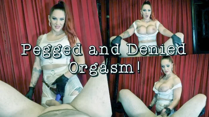 Pegged And Denied Orgasm - LADY RUBY ONYX - MP4