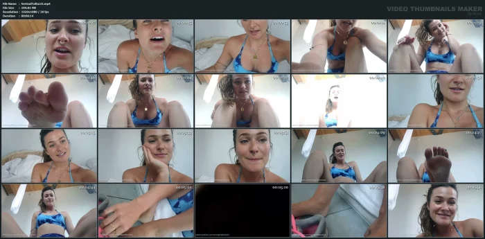 Talia's Foot Toy - GODDESS TALIA GOLD / SERVEGODDESSTALIA - MP4