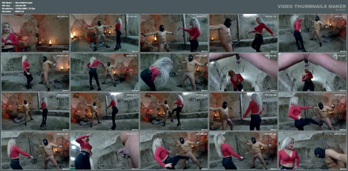 Ballbusting Hurts Even More When Your Balls Are Pulled Taut On The Leash - SHEELA SINNER - MP4