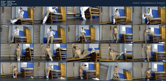 Monika Smith - Stripping & Playing With Her Satin Ballet Flats - ST MACKENZIE'S LADIES' ACADEMY - MP4