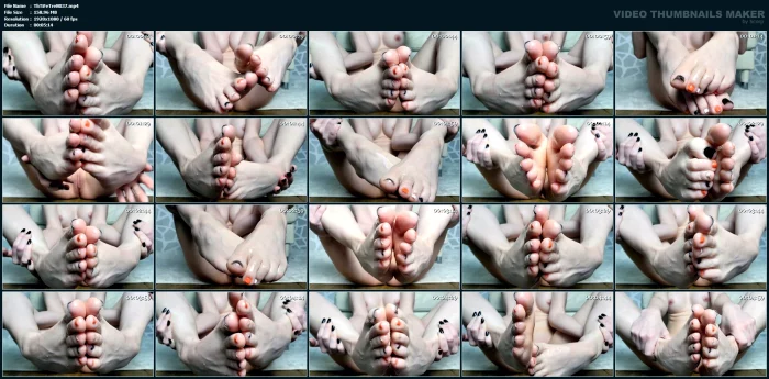 ASMR Lubed Up Toes - THE TINY FEET TREAT - MP4