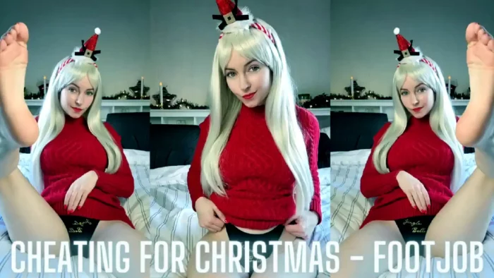 Cheating For Christmas - Footjob - THE TINY FEET TREAT - MP4