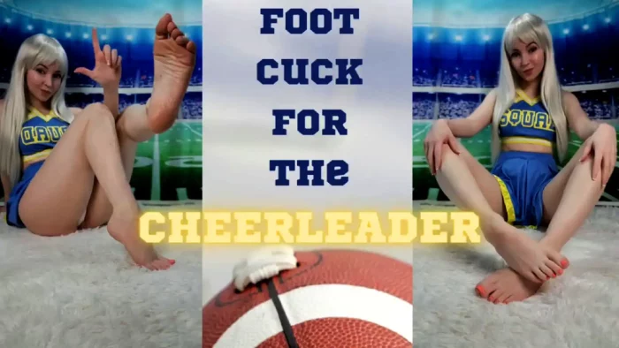 Foot Cuck For The Cheerleader - THE TINY FEET TREAT - MP4