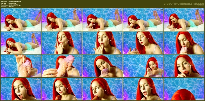 The Little Mermaid Gets Wet And Sloppy - THE TINY FEET TREAT - MP4