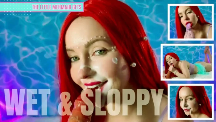 The Little Mermaid Gets Wet And Sloppy - THE TINY FEET TREAT - MP4