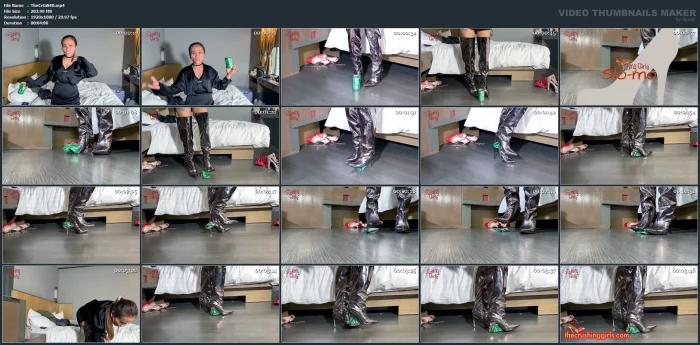 Thigh High Boots Crushing - THE CRUSHING GIRLS - MP4