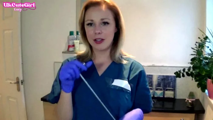Latex Glove JOI In The Dental Chair Naughty Nurse POV - UKCUTEGIRL / LUCY LAUREN - MP4