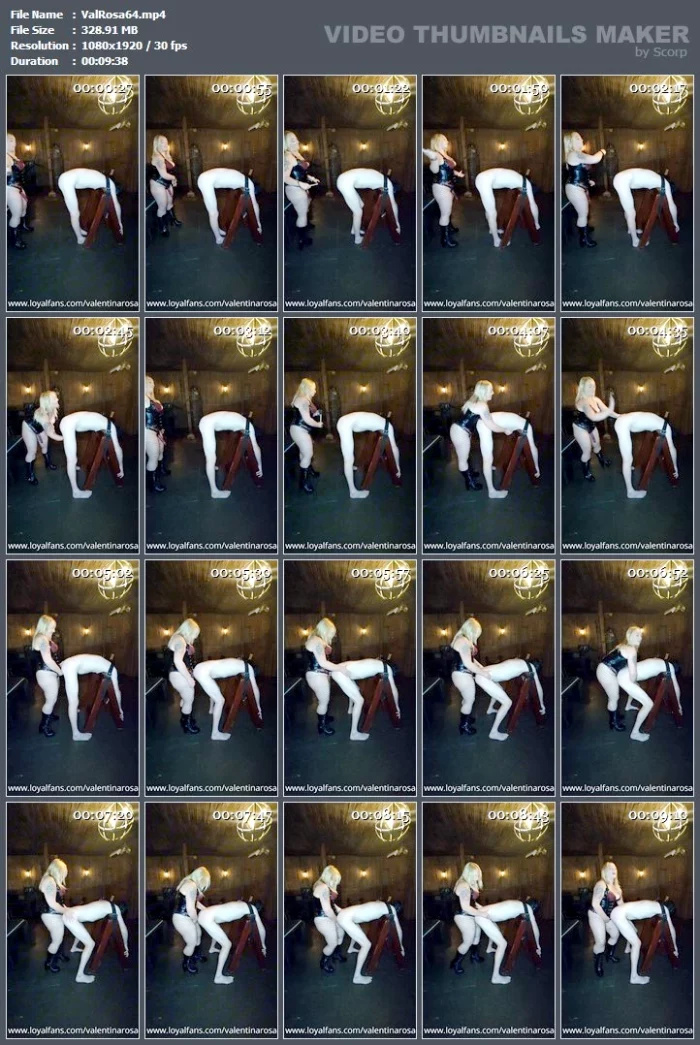 Spank & Peg - VALENTINA ROSA / VALENTINAROSA89 - MP4