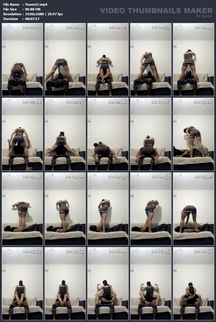 Playing With This Slave On The Sofa - YOOMA / YOURFITGIRLL / YOOMAFITGIRL - MP4